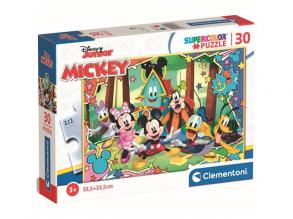 Disney Junior: Mickey egér és barátai Supercolor puzzle 30db-os - Clementoni