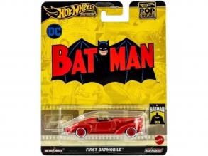 Hot Wheels: Pop kultúra széria - Batman First Batmobile kisautó 1:64 - Mattel