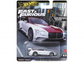 Hot Wheels: Halálos Iramban 2018 Bentley Continental GT3 Deluxe prémium kisautó 1/64 - Mattel