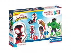 MyFirst Puzzle: 4 az 1-ben Spidey és barátai Supercolor puzzle - Clementoni