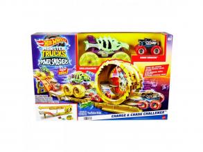 Hot Wheels Monster Trucks: Power Smasher Hajsza pályaszett - Mattel