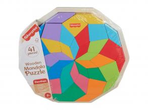 Fisher-Price: Wood Fa mandala színkirakó - Mattel