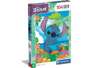 Disney Stitch 104db-os Supercolor puzzle - Clementoni