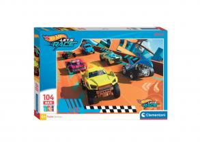 Clementoni Puzzle Super Colour Maxi Hot Wheels, 104 darab.