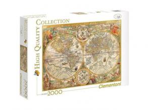 Clementoni: Antik térkép 2000 db-os puzzle - High Quality Collection