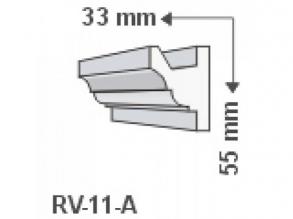 RV-11/A , Rejtett világítás díszléc , oldalfal , 1.25 m/db