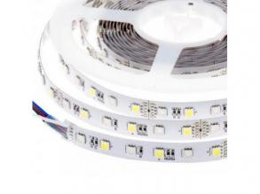 LED szalag , 5050 , 60 led/m , 14.4 W/m , RGBW , 10 mm , W = természetes fehér