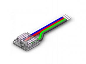 Betáp kábel , 12 mm-es , 5 pólusus , RGBW DOTLESS COB LED szalaghoz , IP20/IP65 , MULTI SNAP