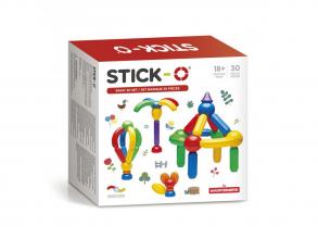 Stick-O mágneses építő alapkészlet - 30 darabos