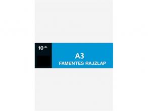 A3 120g famentes 10db/csomag rajzlap