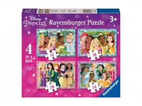 Ravensburger Puzzle - Disney hercegnők, 4in1