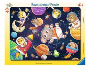 Ravensburger Puzzle 40 db - Állati űrhajósok!