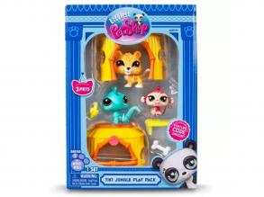 Littlest Pet Shop: 3db-os figura csomag 1. széria - Dzsungel