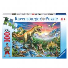 Dinoszaurusz puzzle, XXL méret, 100 darabos