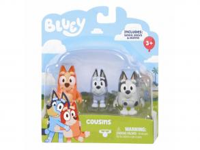 Bluey Figura Uncsitesók 3db