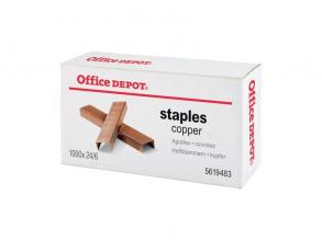 Office Depot 24/6 réz 1000db/cs fűzőkapocs