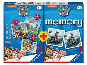 Ravensburger Puzzle 3IN1 + memóriajáték - Mancs Őrjárat