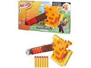 Nerf: Minecraft Firebrand fáklya szivacslövo fegyver szett 6 db tölténnyel - Hasbro