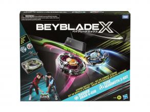 Beyblade X: Xtreme Battle aréna szett kilövovel és Dagger Dran és Tusk Mammoth pörgettyuvel - Hasbro