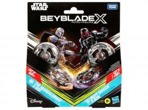 Beyblade X Star Wars Collab The Mandalorian 3-60F vs Moff Gideon 3-80N - Hasbro