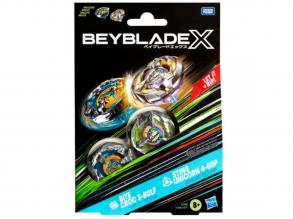 Beyblade X: Duall Pack Bite Crock 3-60LF vs- Sting Unicorn 4-60P pörgettyu szett - Hasbro