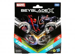 Beyblade X Marvel Collab: Venom vs. Pókember 3-60F X Venom 3-80N játékszett - Hasbro