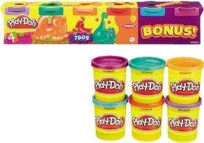 Play-Doh: 6 darabos készlet neon színekkel - Hasbro