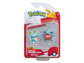 Pokémon harci figurák - Gible & Froakie, 2 db.