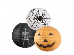 Halloween lampion 30cm többféle