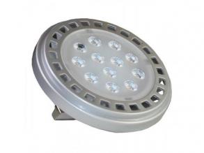 LED lámpa , 12V DC , AR111 foglalat , 15 Watt , 30° , meleg fehér