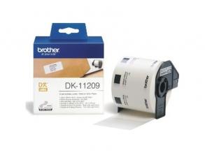 Brother DK11209 29x62mm 800db-os papír fehér/fekete papírszalag