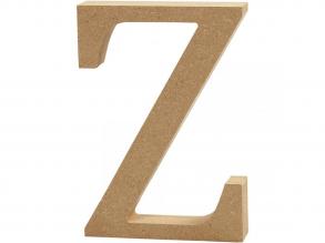 Natúr Z betű MDF fából - 13 cm - 1 db