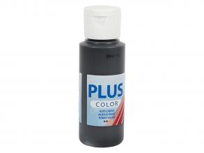 Plus Color Akrilfesték fekete, 60ml