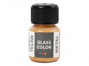 Glass Colour fémfesték - arany, 30 ml