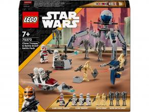 LEGOŽ Star Wars: Klónkatona és harci droid harci csomag (75372)