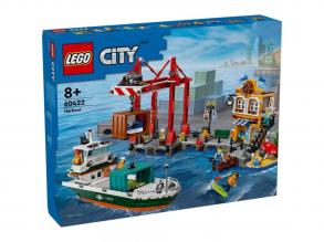 LEGO City: Tengerparti kiköto teherszállító hajóval (60422)