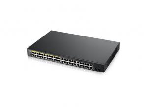 ZyXEL GS1900-48HPv2 48port GbE LAN PoE (170W) smart menedzselhető switch