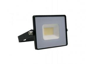 LED reflektor , 20 Watt , Ultra Slim , meleg fehér , E-series , fekete