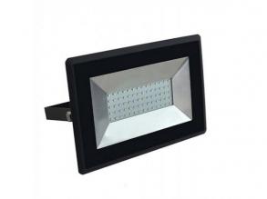 LED reflektor , 50 Watt , Ultra Slim , meleg fehér , E-series , fekete