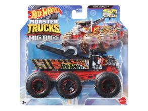 Hot Wheels Monster Trucks: Big Rigs hatkereku Bone Shaker vontató járgány 1:64 - Mattel