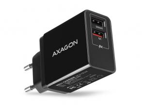 Axagon ACU-QS24 QC3.0 + 5V-1.2A fekete fali töltő