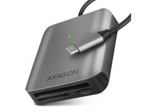 Axagon CRE-S3C USB-C 3.2 SD/microSD/CF külső kártyaolvasó