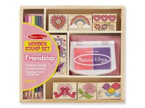 Barátság fa nyomda készlet ceruzákkal - Melissa & Doug