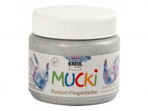 Mucki ujjfesték - ezüst metál, 150 ml