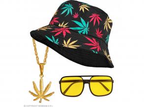 90 es évek HIP HOP divatja marihuana unisex felnőtt jelmez