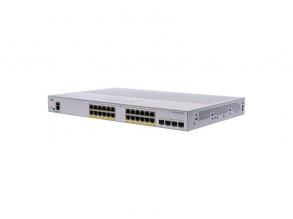 Cisco CBS250-24P-4G 24x GbE PoE+ LAN 4x SFP port L3 menedzselhető PoE+ switch