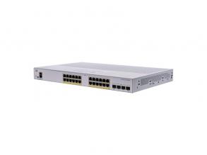 Cisco CBS350-24P-4G 24x GbE PoE+ LAN 4x SFP port L3 menedzselhető PoE+ switch