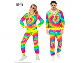 Neon Hippie szivárvány party tréningruha unisex felnőtt jelmez