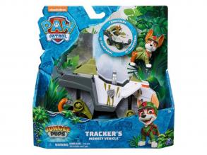 Mancs Orjárat: Jungle Pups Tracker minifigura majmos jármuvel - Spin Master