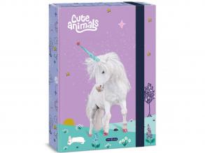 Ars Una Cute Animals-unicorn gumis füzetbox A/4